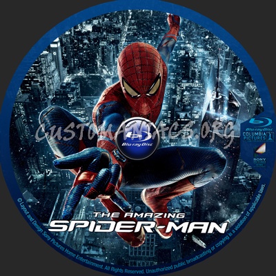 The Amazing Spider-Man blu-ray label