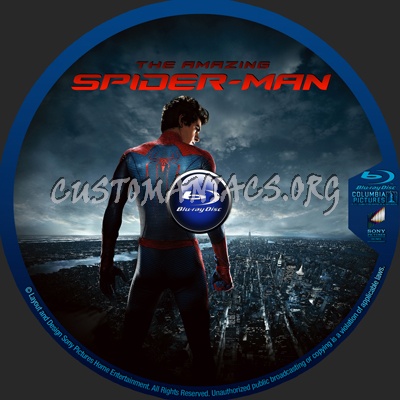 The Amazing Spider-Man blu-ray label