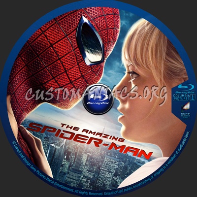 The Amazing Spider-Man blu-ray label