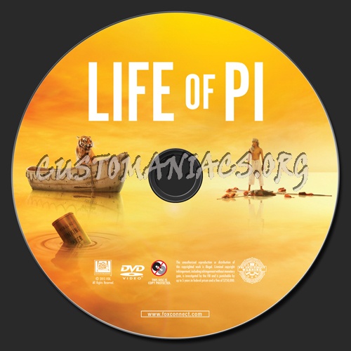 Life of Pi dvd label