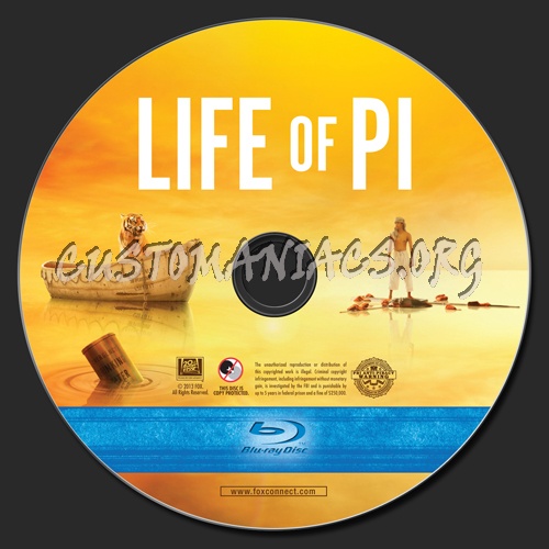 Life of Pi blu-ray label