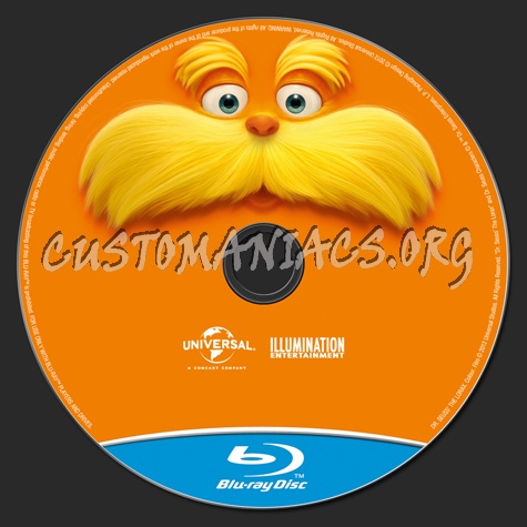 The Lorax blu-ray label