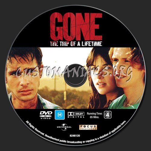 Gone dvd label