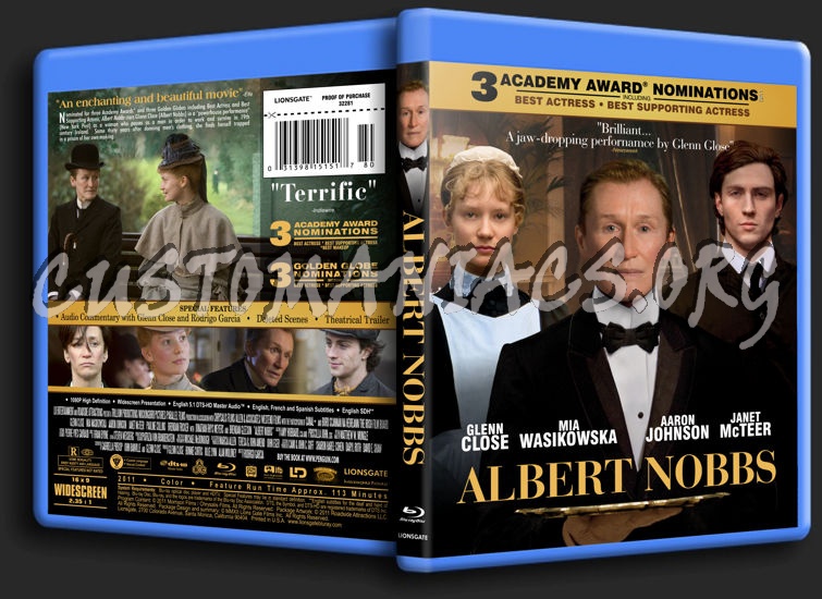 Albert Nobbs blu-ray cover