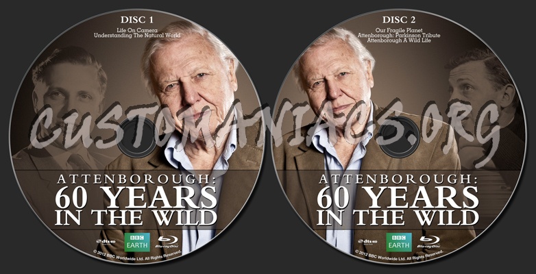 Attenborough: 60 Years In The Wild blu-ray label