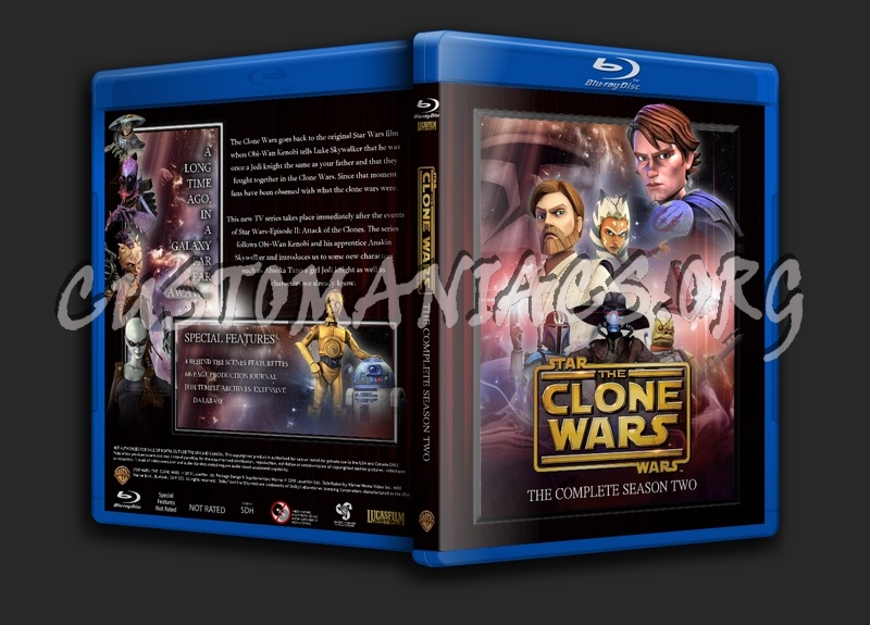 Star Wars: The Clone Wars - Season 2 blu-ray cover