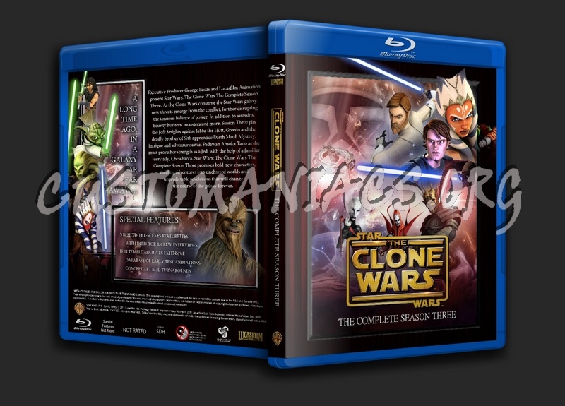 Star Wars: The Clone Wars - Season 3 blu-ray cover