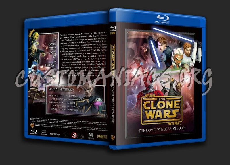 Star Wars: The Clone Wars - Season 4 blu-ray cover