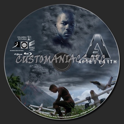 After Earth blu-ray label