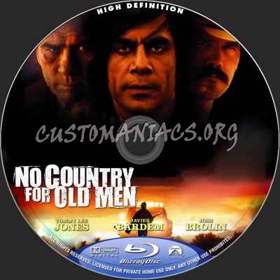 No Country For Old Men blu-ray label