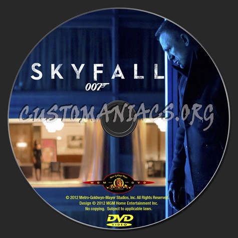 Skyfall dvd label