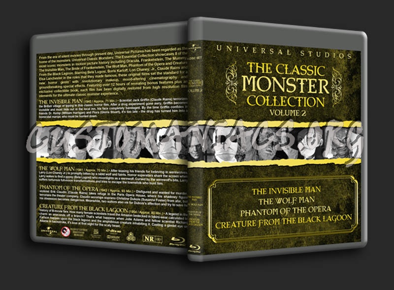 The Classic Monster Collection - Volume 2 blu-ray cover