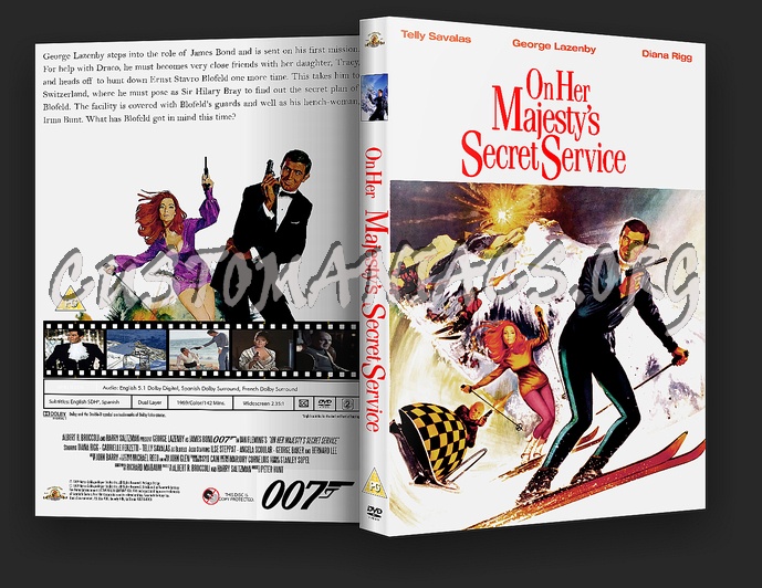 On Her Majesty's Secret Service dvd cover