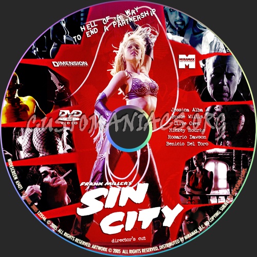 Sin City dvd label