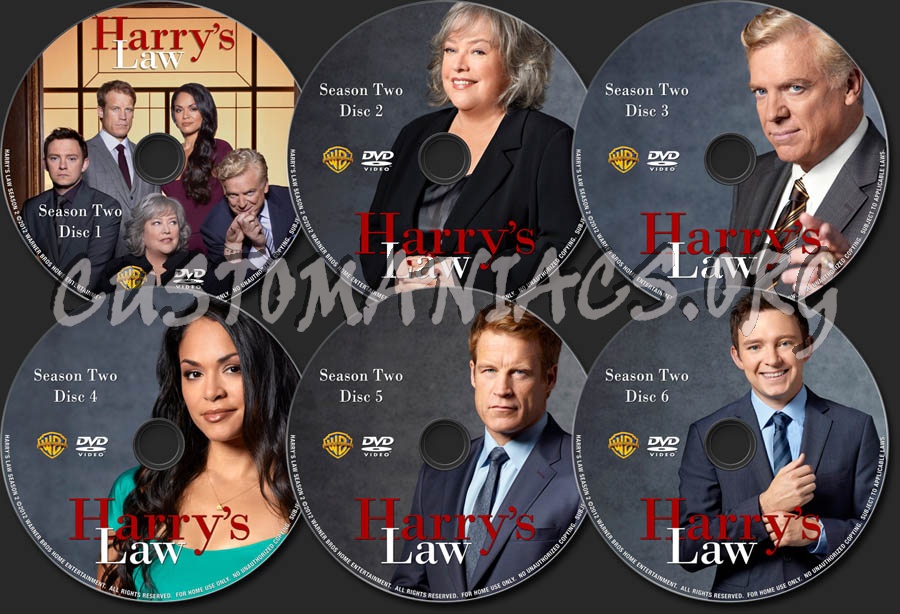 Harry's Law Season 2 dvd label