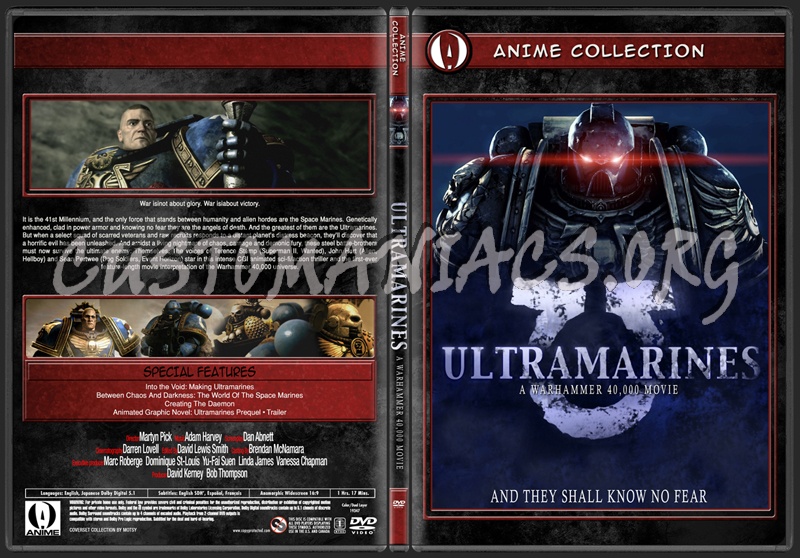 Anime Collection Ultramarines Warhammer A 40K Movie DVD Covers