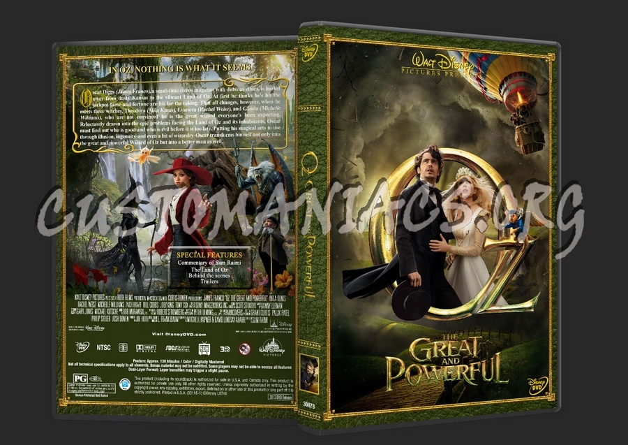 Oz: The Great And Powerful dvd cover