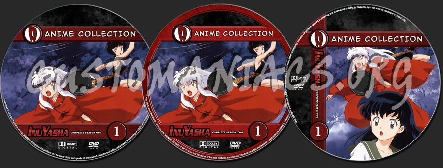 Anime Collection Inuyasha Complete Season Two dvd label