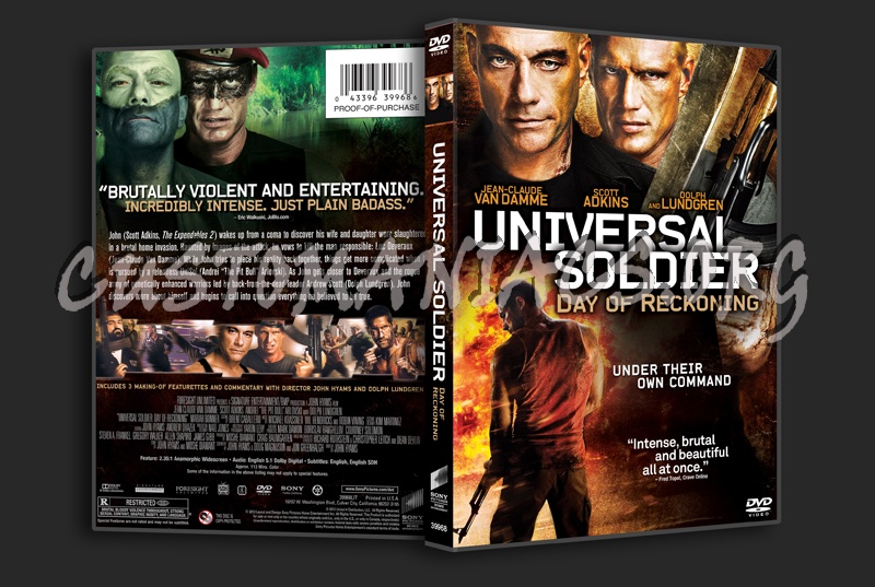 Universal Soldier Day of Reckoning dvd cover