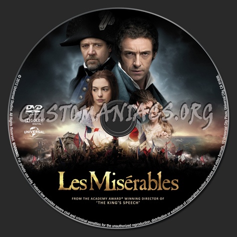 Les Misrables dvd label