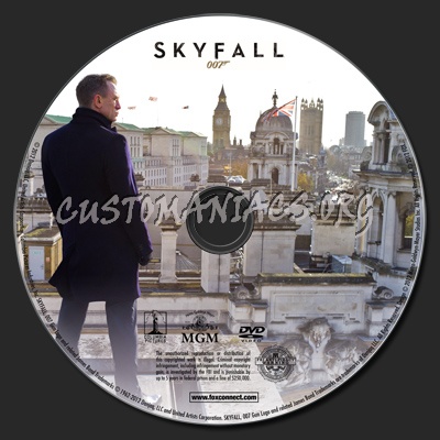 Skyfall dvd label