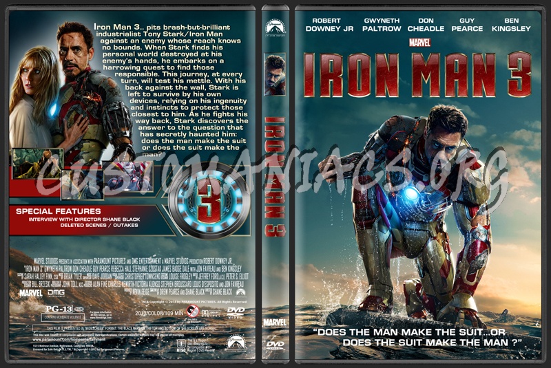 Iron Man 3 dvd cover