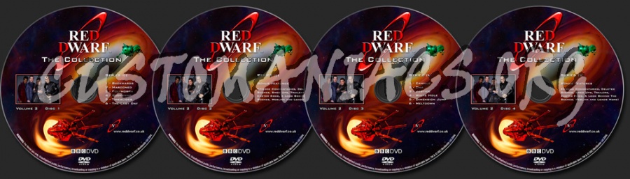 Red Dwarf The Collection Vol 2 (Series 3 and 4) dvd label