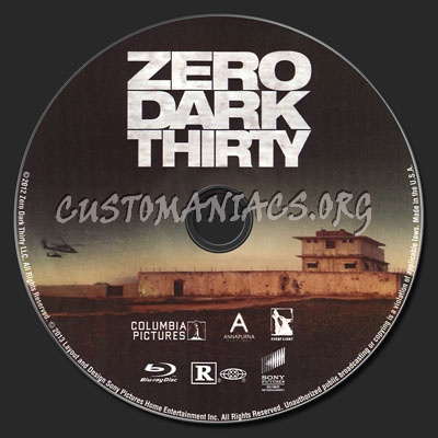 Zero Dark Thirty blu-ray label