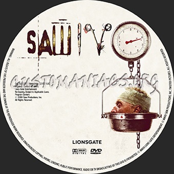 Saw IV dvd label