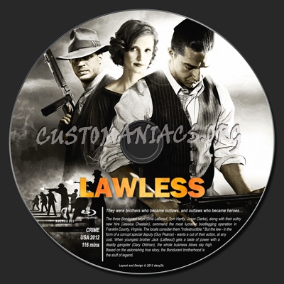 Lawless blu-ray label