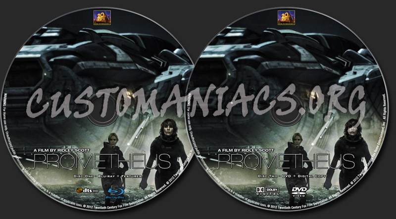 Prometheus blu-ray label