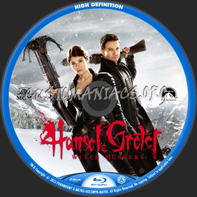 Hansel & Gretel With Hunters blu-ray label