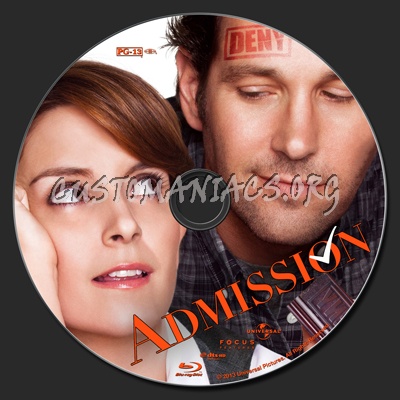 Admission blu-ray label