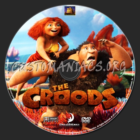 The Croods dvd label