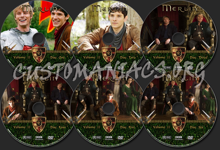 Merlin Series Two dvd label