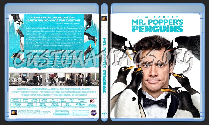 Mr Popper's Penguins blu-ray cover