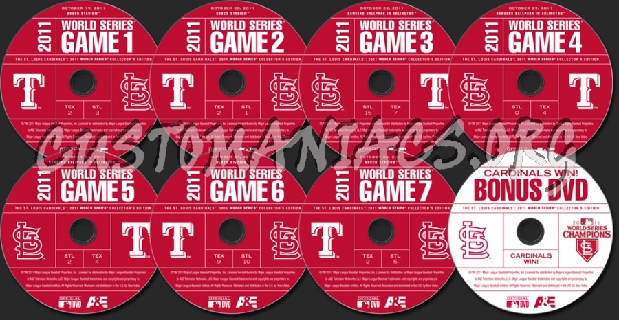 2011 World Series Collector's Edition dvd label