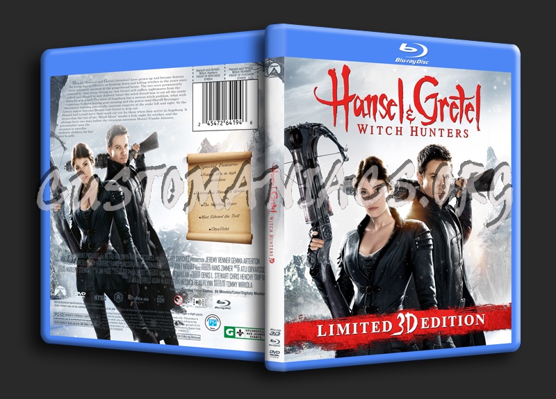 Hansel & Gretel: Witch Hunters blu-ray cover