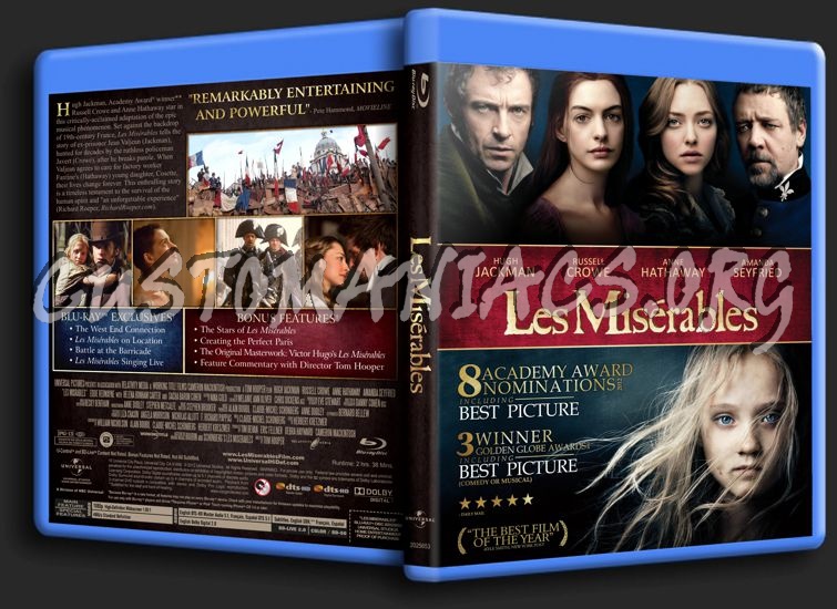 Les Miserables blu-ray cover