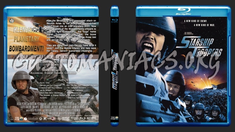 Starship Troopers blu-ray cover