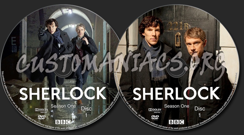 Sherlock - Season One dvd label