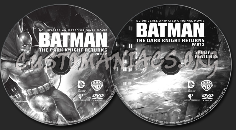 Batman the Dark Knight Returns Part 2 dvd label