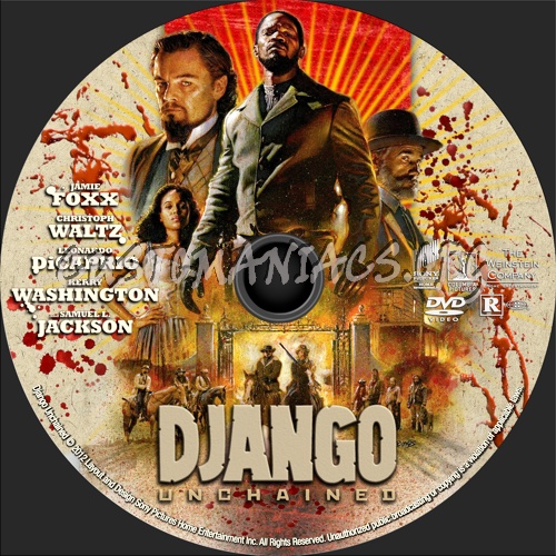 Django Unchained (2012) dvd label