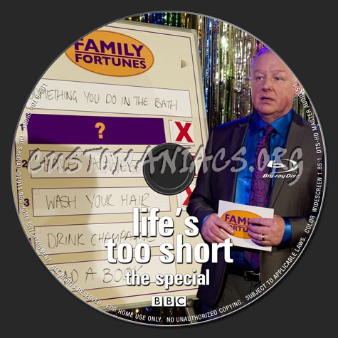 Life's Too Short - The Special blu-ray label