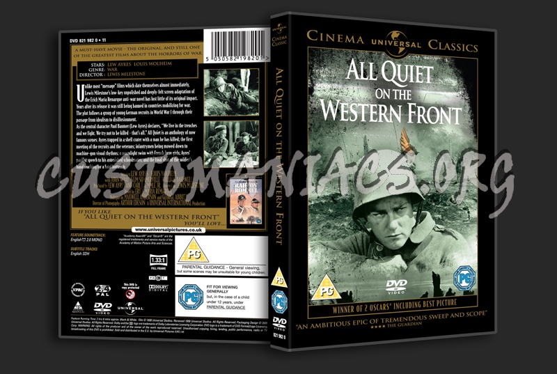 All Quiet on the Western Front dvd cover