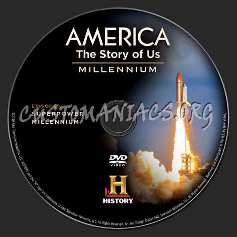 America The Story of Us: Millennium dvd label