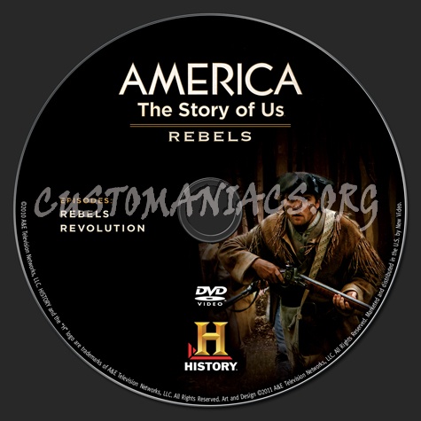 America The Story of Us: Rebels dvd label