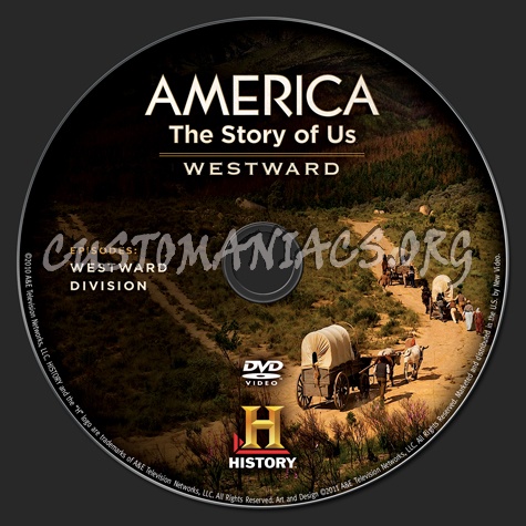 America The Story of Us: Westward dvd label