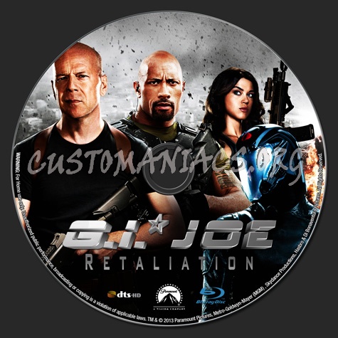 G.I. Joe Retaliation blu-ray label