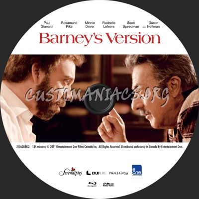 Barney's Version blu-ray label